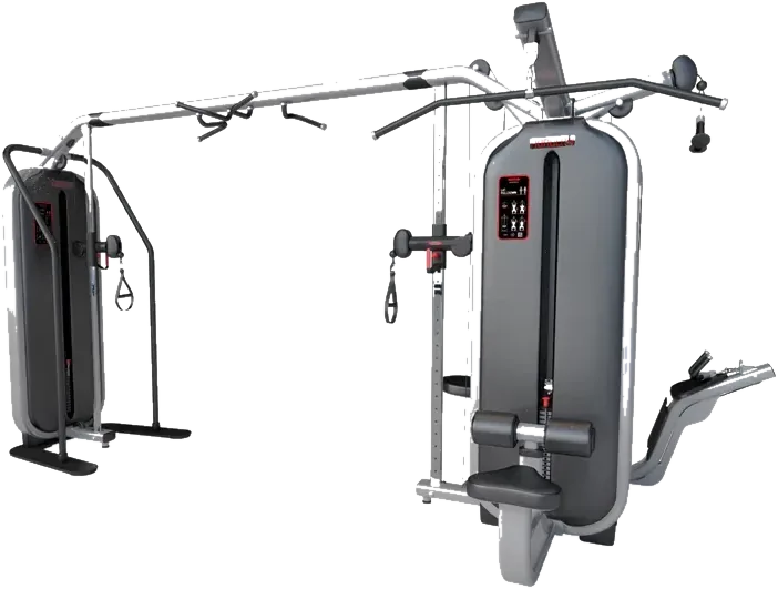 Jungle machine + adjustable cable station with bar