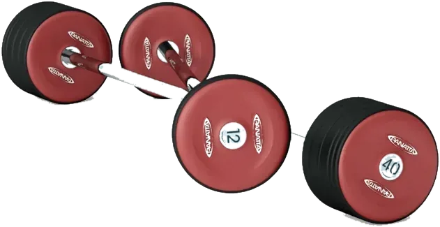 Pre-loaded barbells full