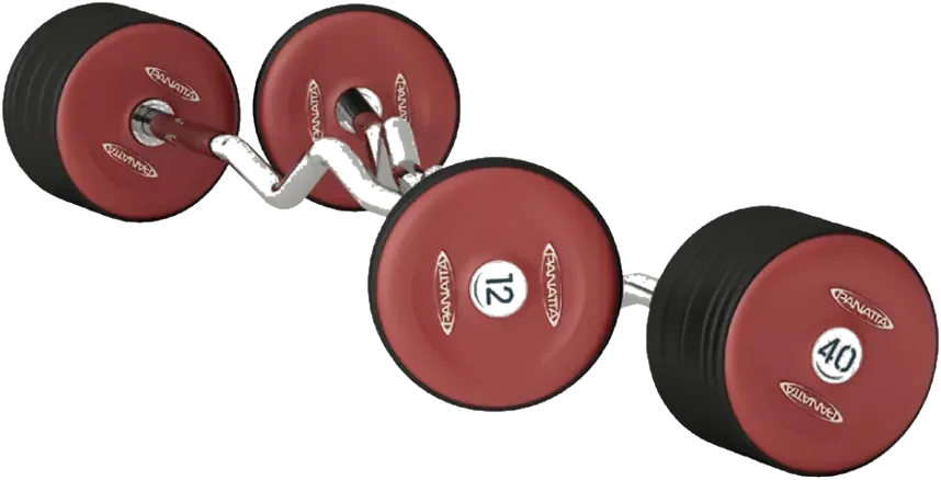 Pre-loaded curl barbells full — Panatta Design Your Space equipment