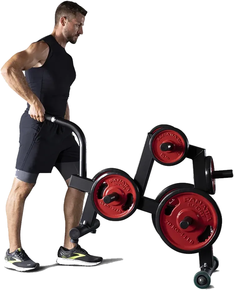 Powerlifting disk rack view 2