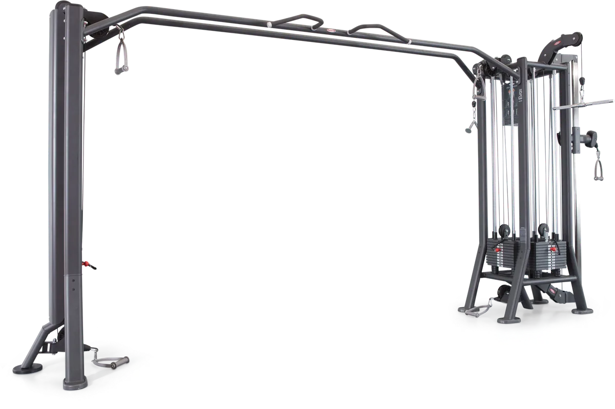 4-station multi gym + adjustable cable station with bar