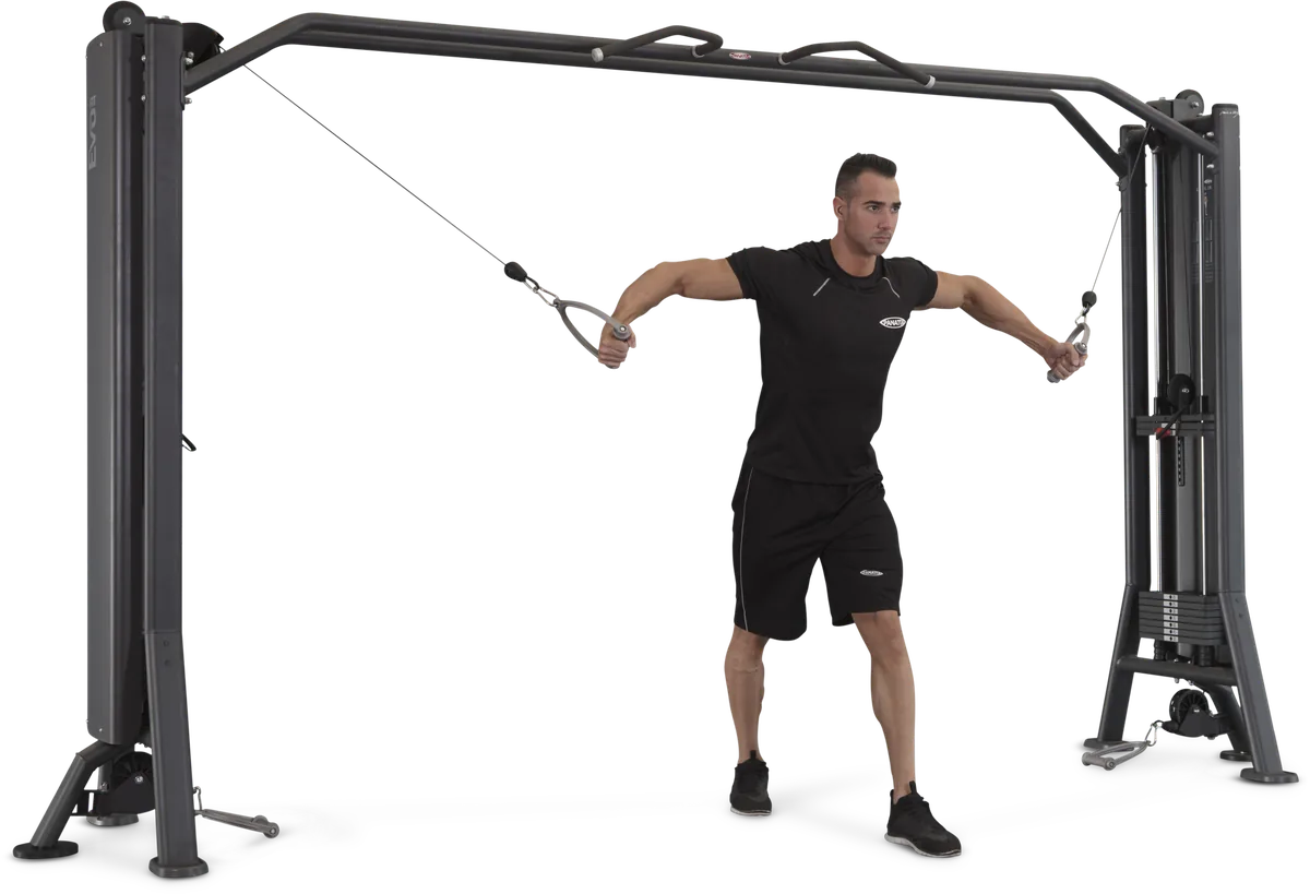 4-station multi gym + cable station with bar view 2