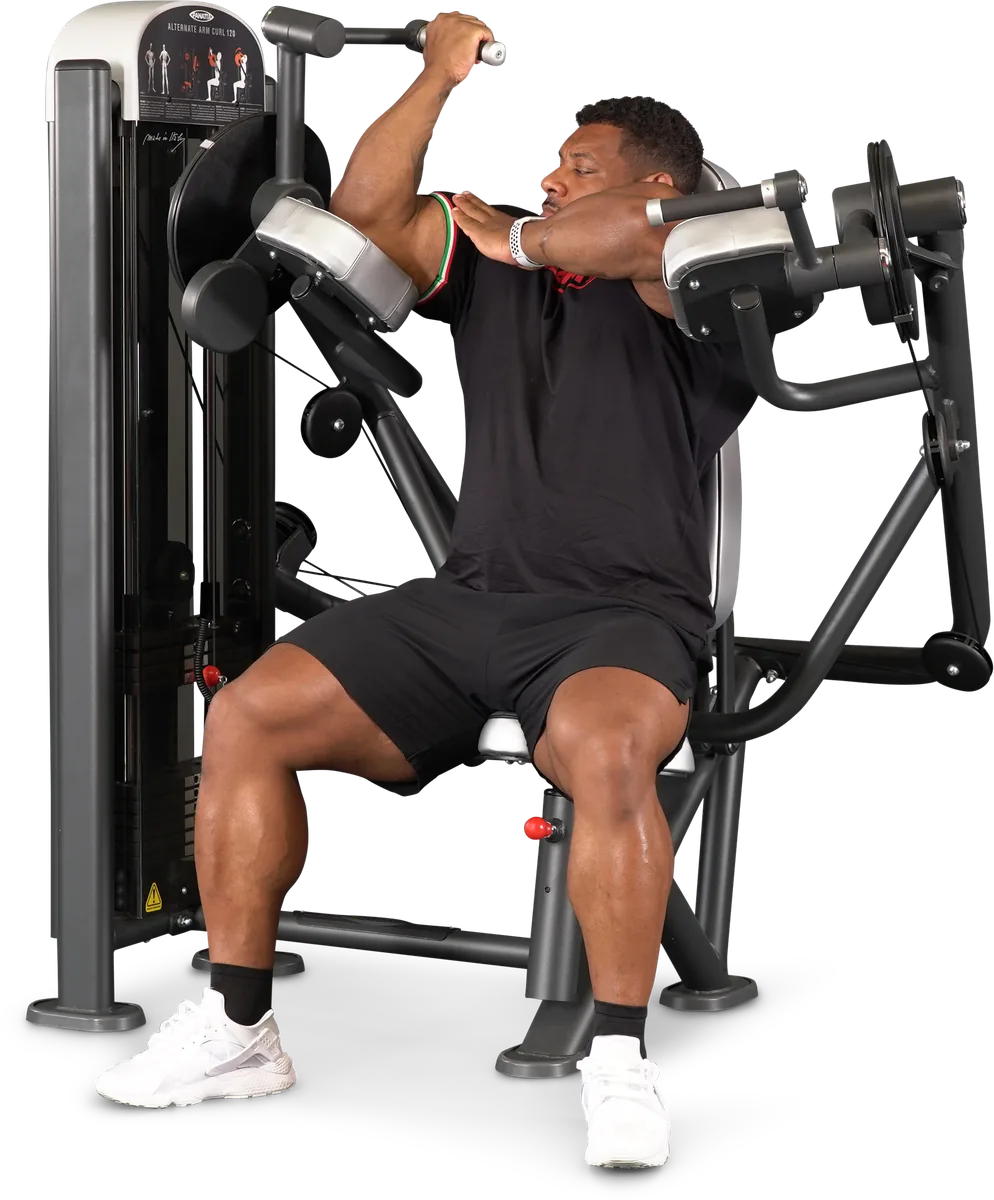 Alternate arm curl 120