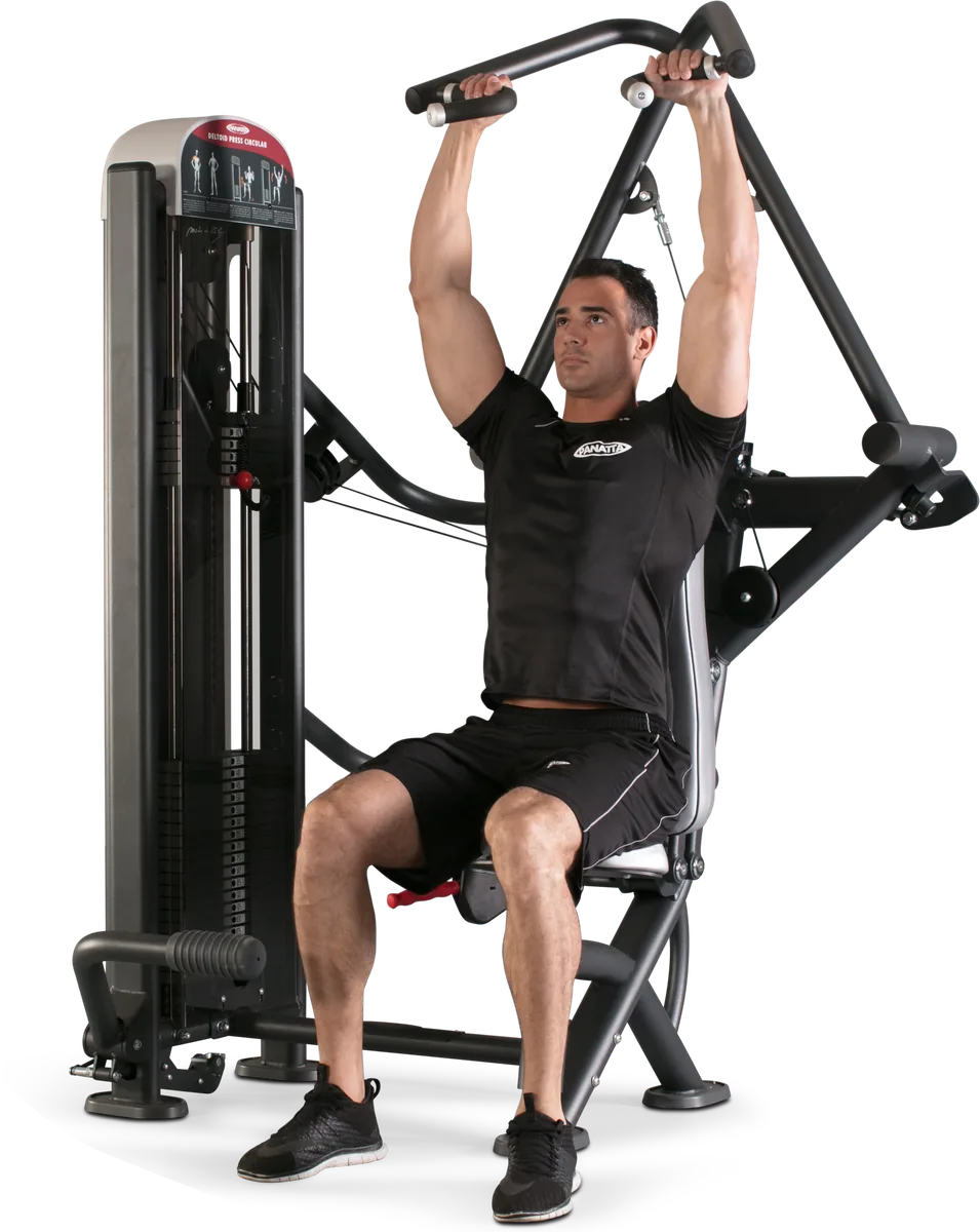 Deltoid press circular view 3