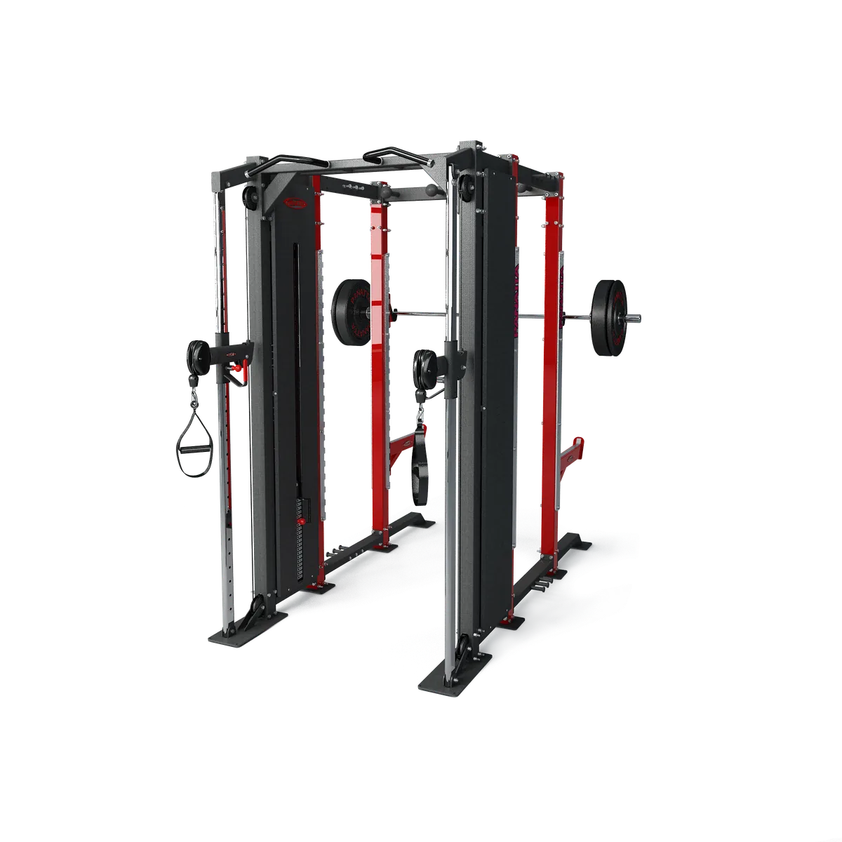 Dfc power rack with dual adjustable pulley view 2