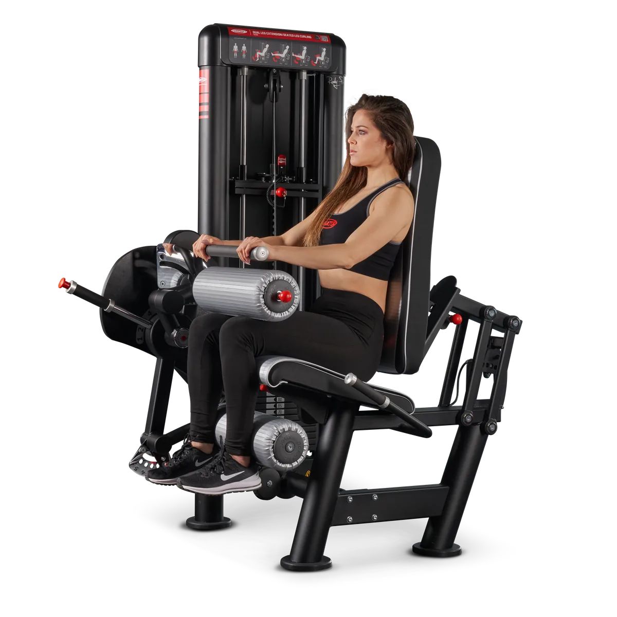 Dual leg extension | seated leg curling view 6