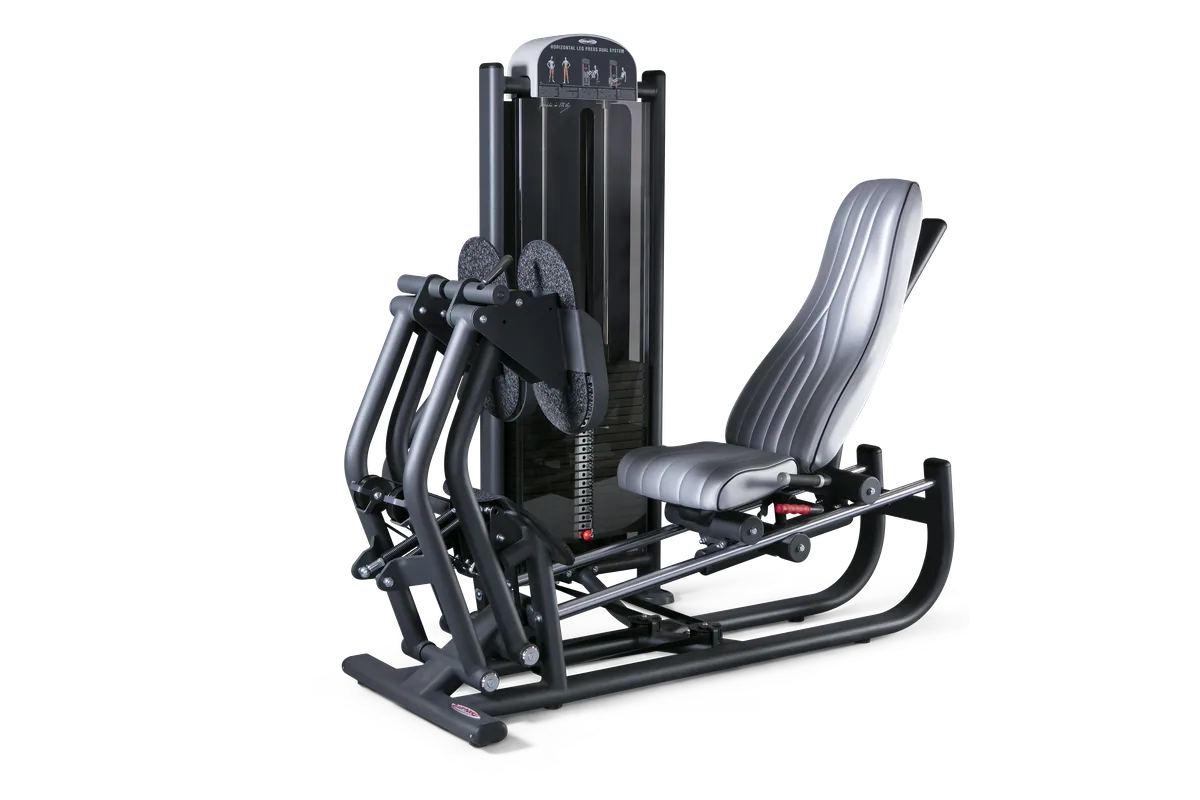 Dual system horizontal leg press