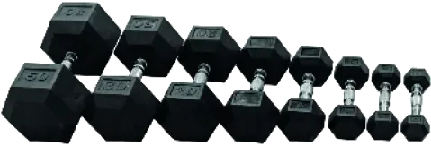 Hexagonal dumbbells