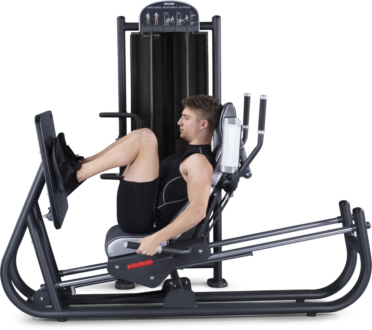 Horizontal leg press view 4