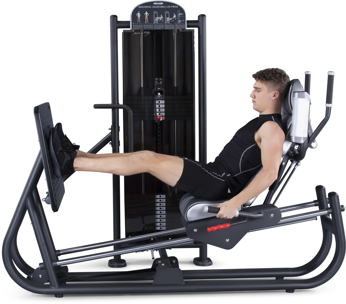 Horizontal leg press view 5