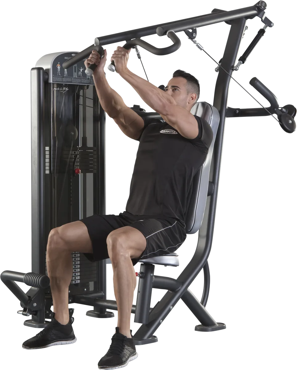 Inclined chest press view 4