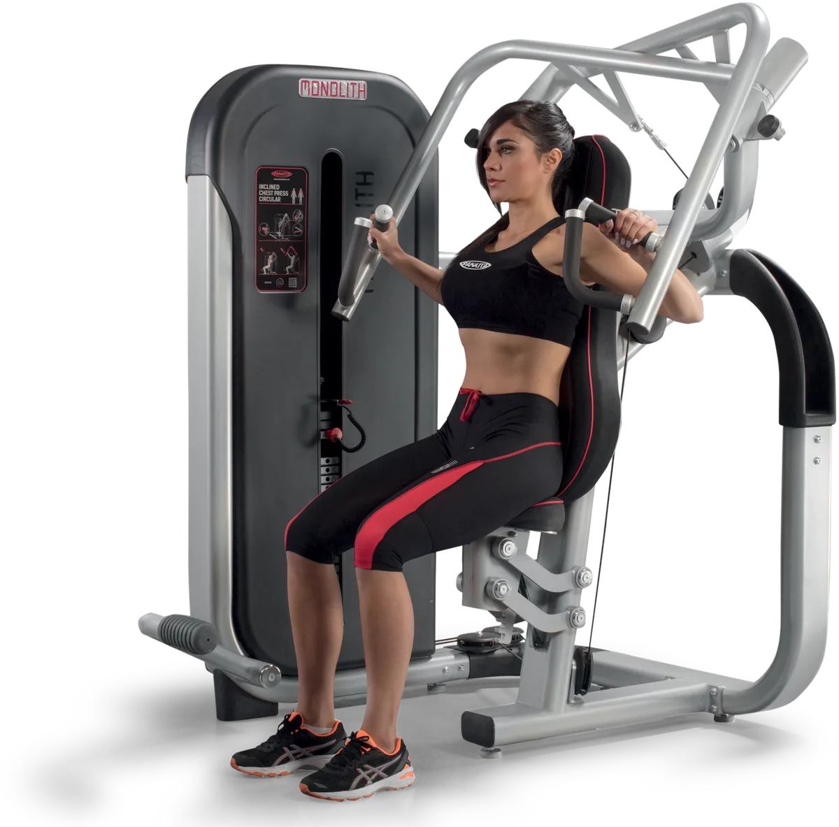 Inclined chest press circular view 2