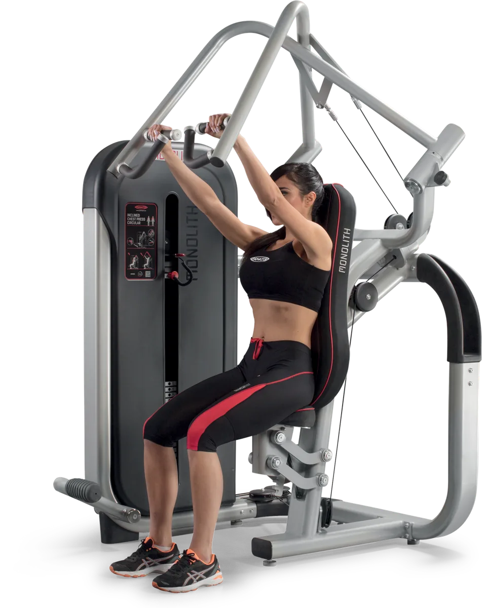 Inclined chest press circular view 3