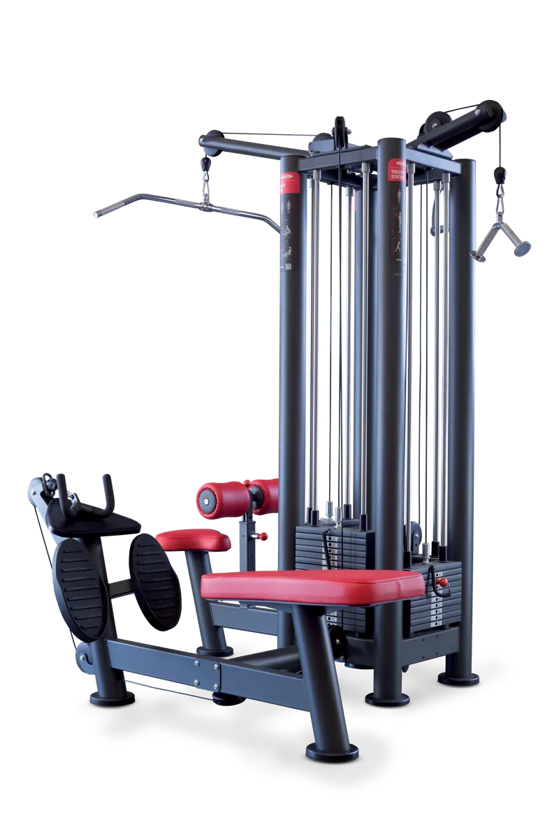 Jungle machine + adjustable cable station with bar