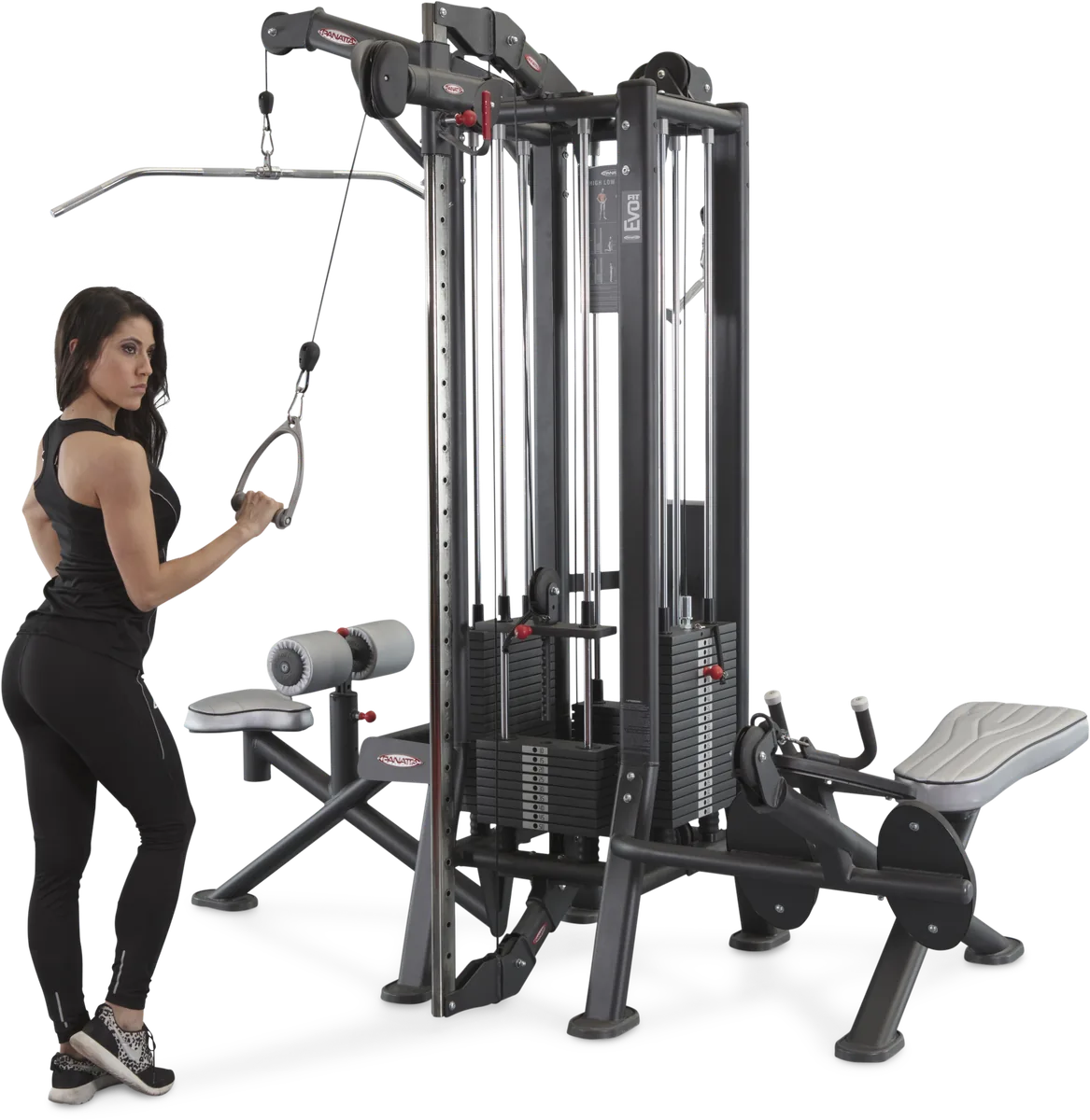 Jungle machine hlp + adjustable cable station with bar view 3