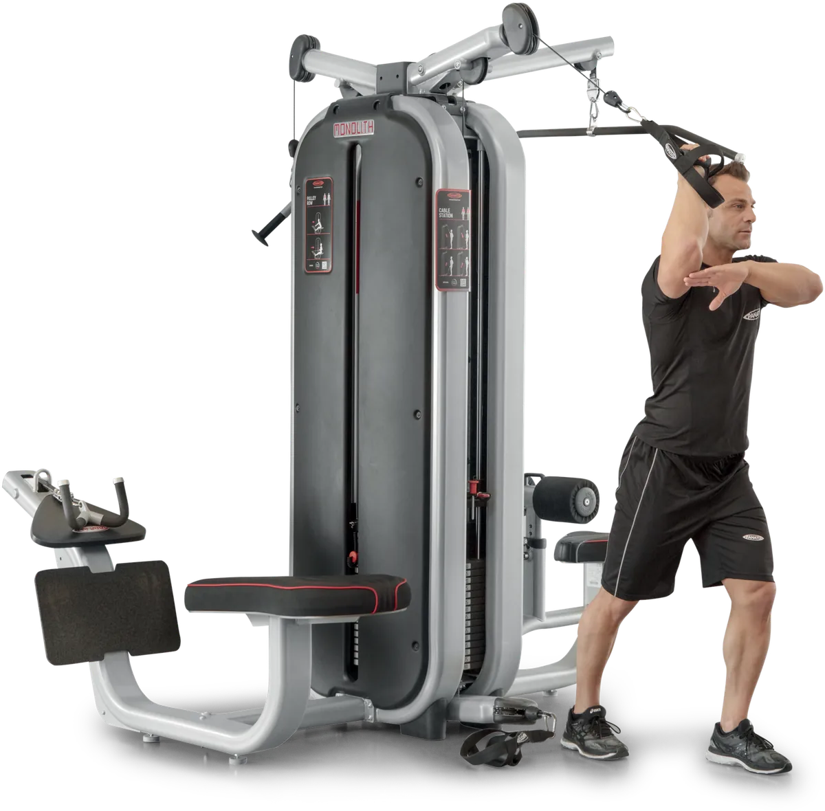Jungle machine + joint bar + 4-station multi gym view 16