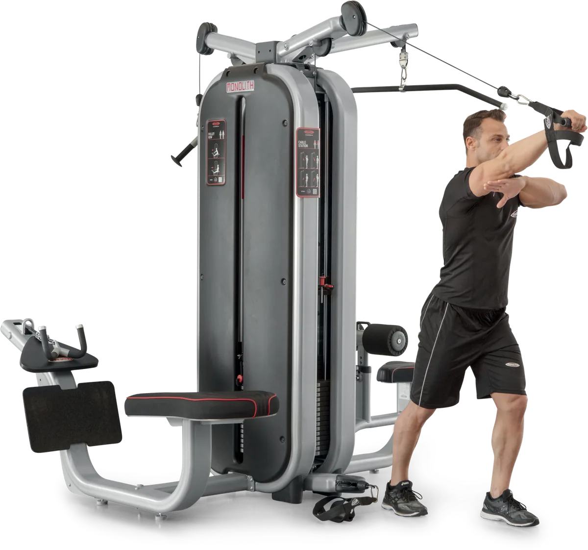 Jungle machine + joint bar + 4-station multi gym view 17