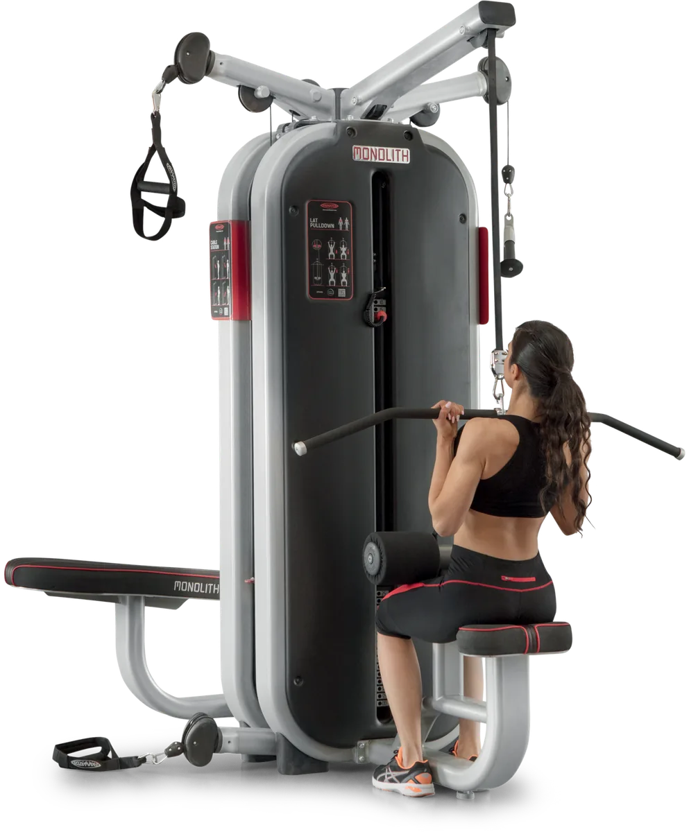 Jungle machine + joint bar + 4-station multi gym view 19