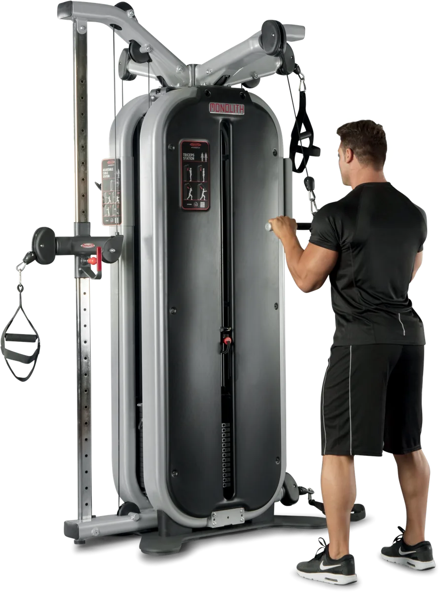 Jungle machine + joint bar + 4-station multi gym view 3