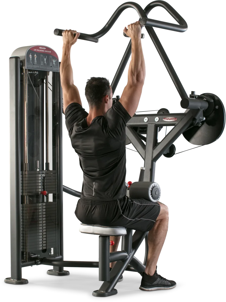 Lat pulldown circular view 2