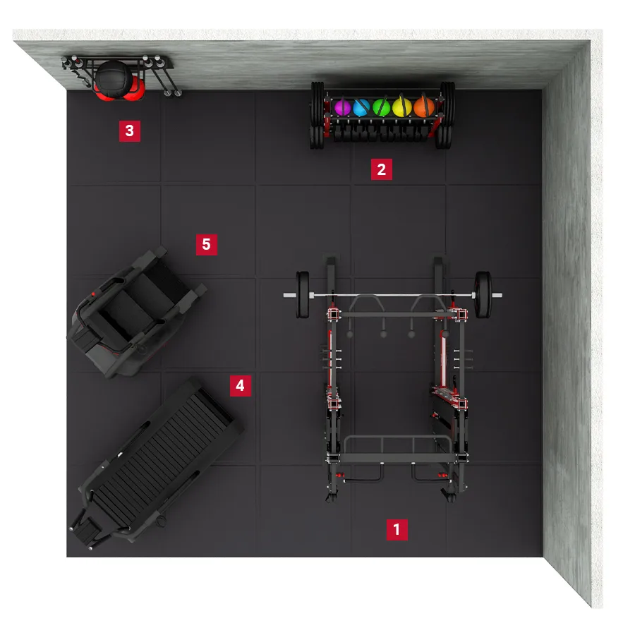 Garage gym 02 / 25mq view 2