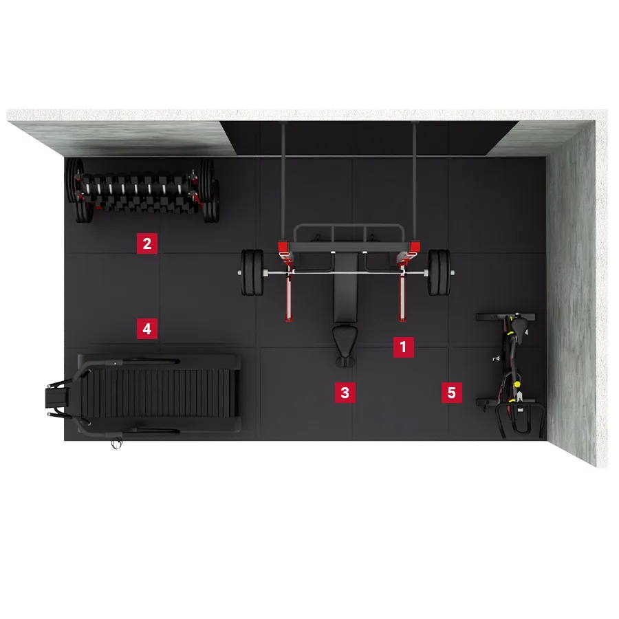 Garage gym 06 / 15mq view 2