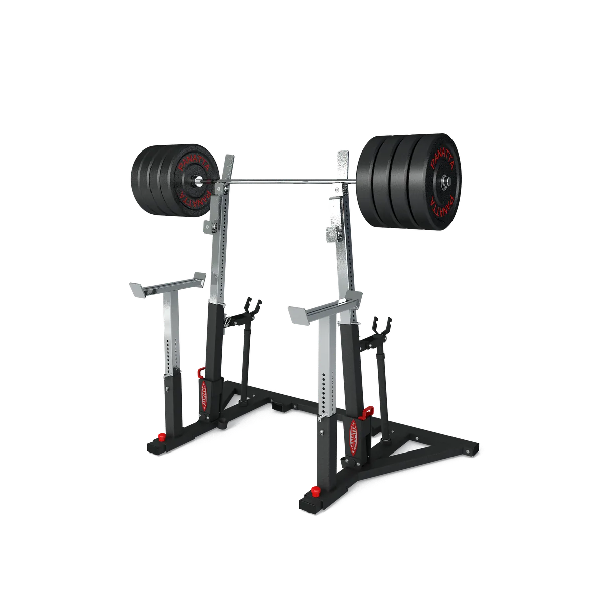 Powerlifting squat rack view 2