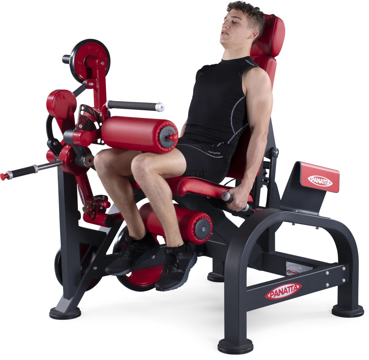 Seated leg curling view 2