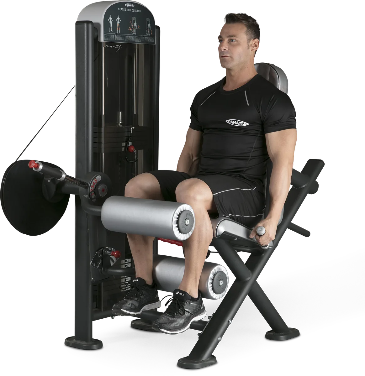 Seated leg curling view 3