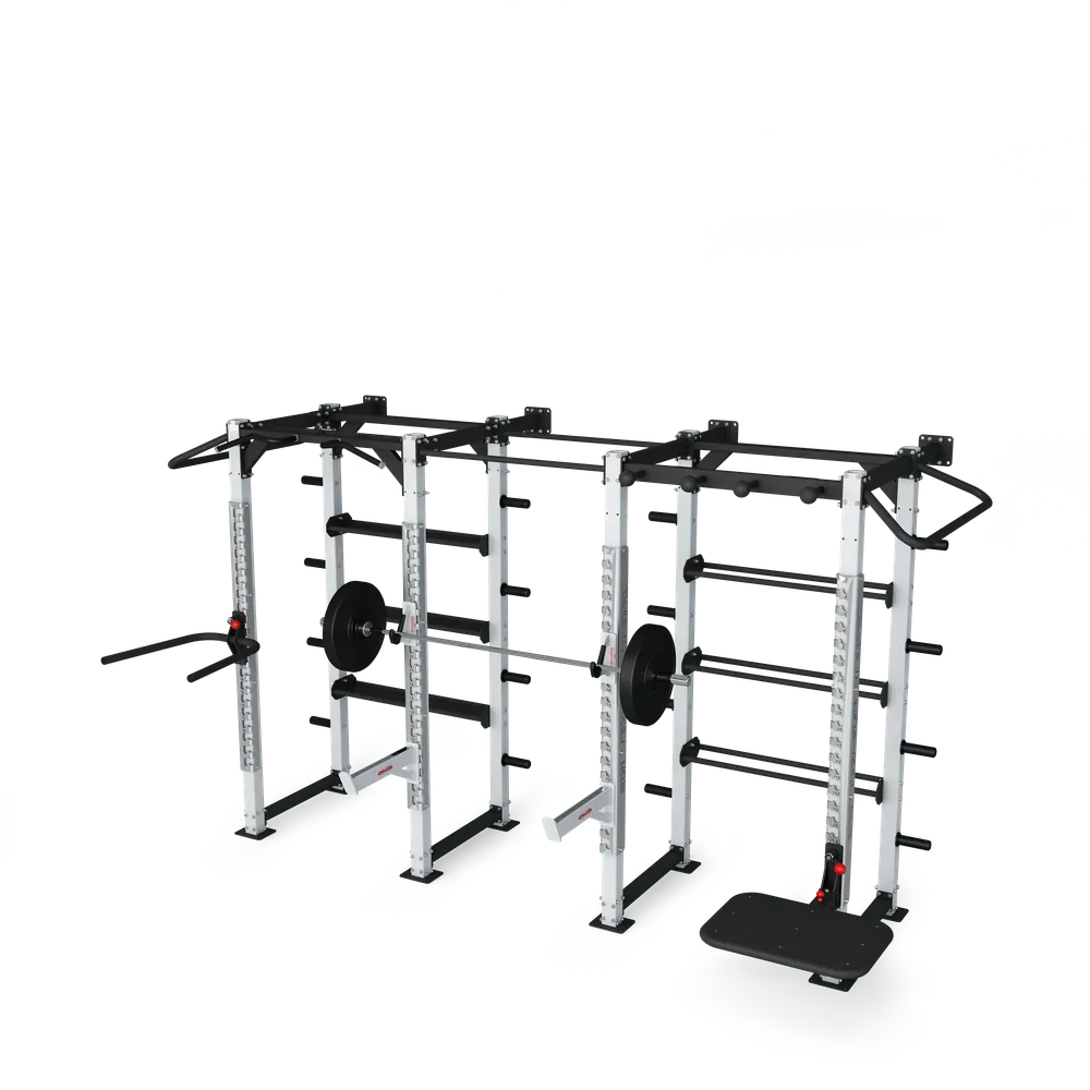 Wall mounted version with racks